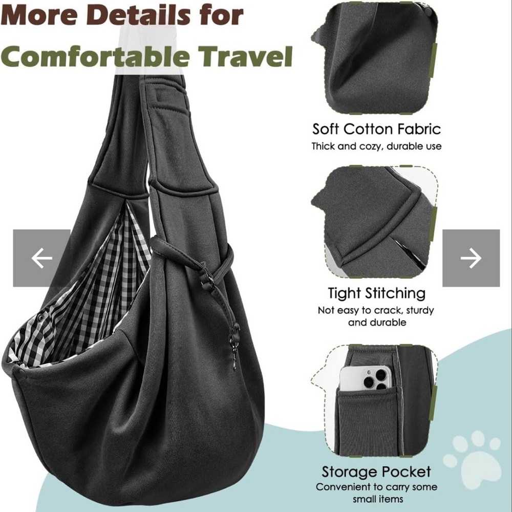 Pawaboo Dog Sling Carrier For Small Dogs
